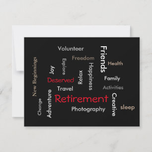 Retirement Party: Customize invitation(both sides) Invitation