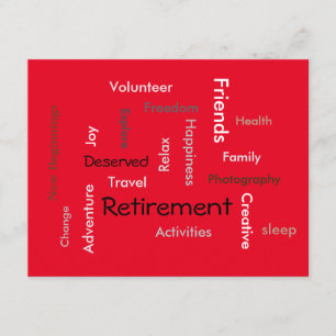Retirement party:(customize words/ invitations