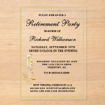 Retirement Party Elegant Black and Gold