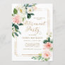Retirement Party Elegant Watercolor Floral Decor Invitation