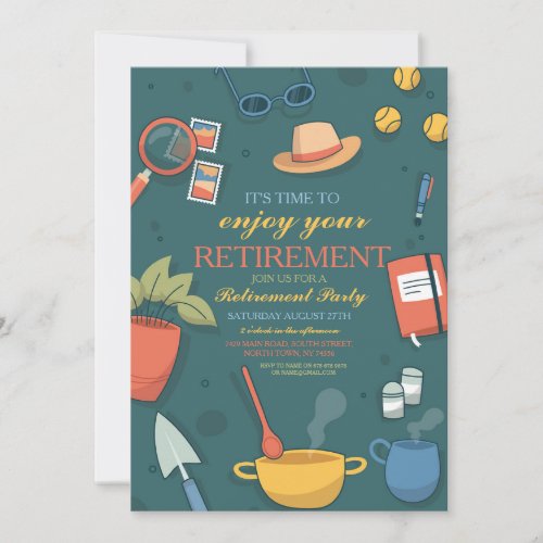 Retirement Party Enjoy Party Hobbies Mens Womens 
