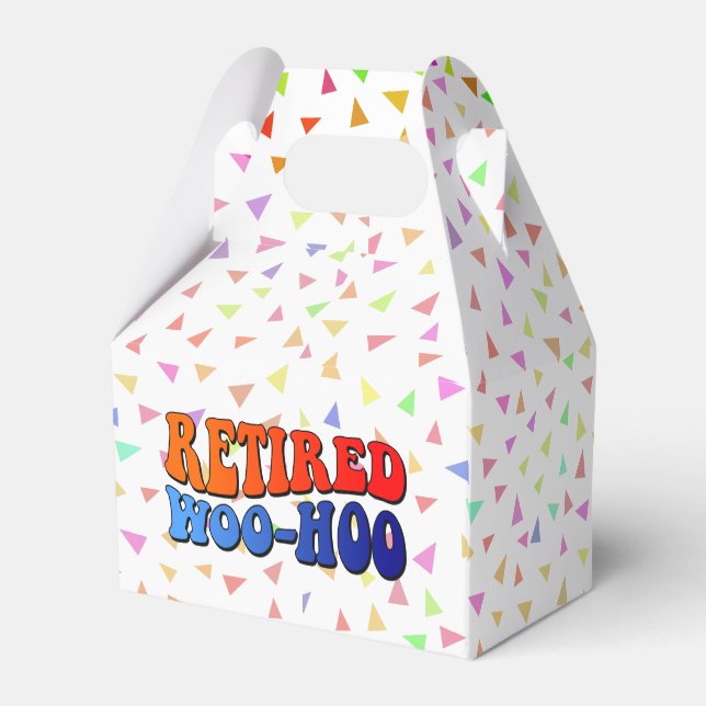 Retirement Party Favor Boxes (Back Side)