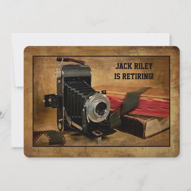 Retirement Party for Photographer Invitation (Front)