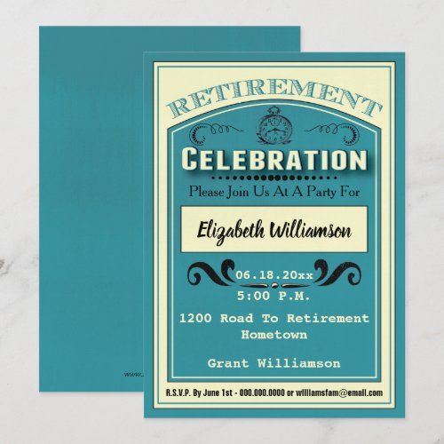 Retirement Party For Retiring Retiree