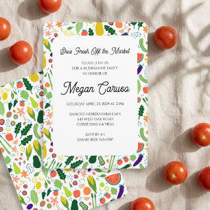 Retirement Party FRESH OFF THE MARKET CUSTOM  Invitation