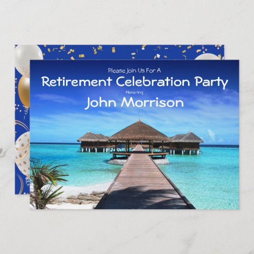 Retirement Party Fun Celebration Invitation