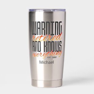 Retirement Party Gift Funny Insulated Tumbler