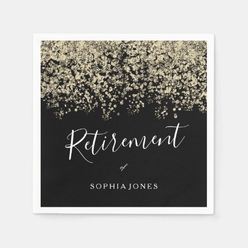 Retirement Party Gold Glitter Confetti