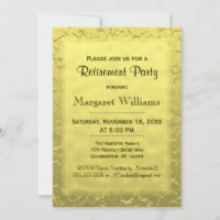 Retirement Party | Golden Ticket Invitation