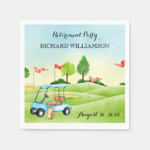 Retirement Party Golf  Napkins