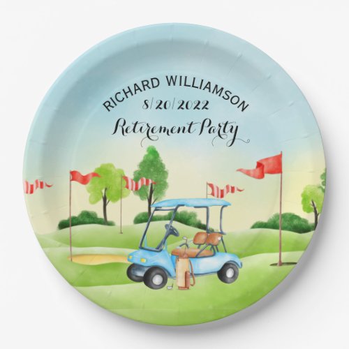 Retirement Party Golf   Paper Plates