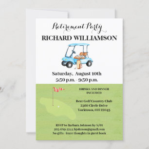 Retirement Party Golf Party Invitation