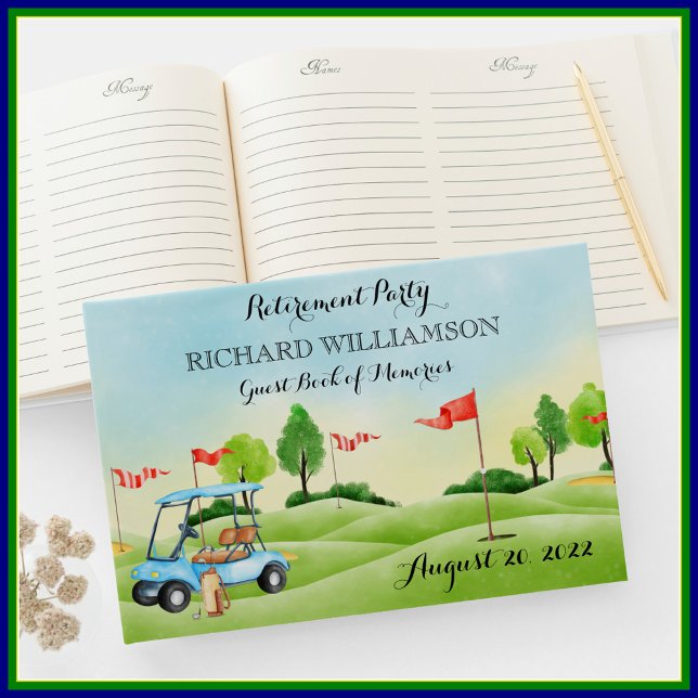Retirement Party Golf Sign In  Guest Book (Creator Uploaded)