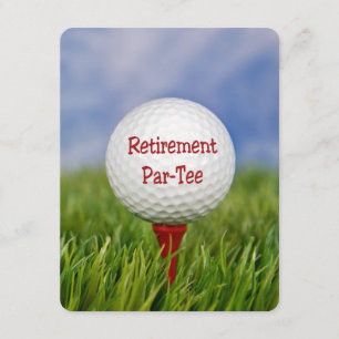 Retirement Party Golf theme Invitation