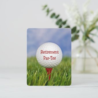 Retirement Party Golf theme Invitation | Zazzle