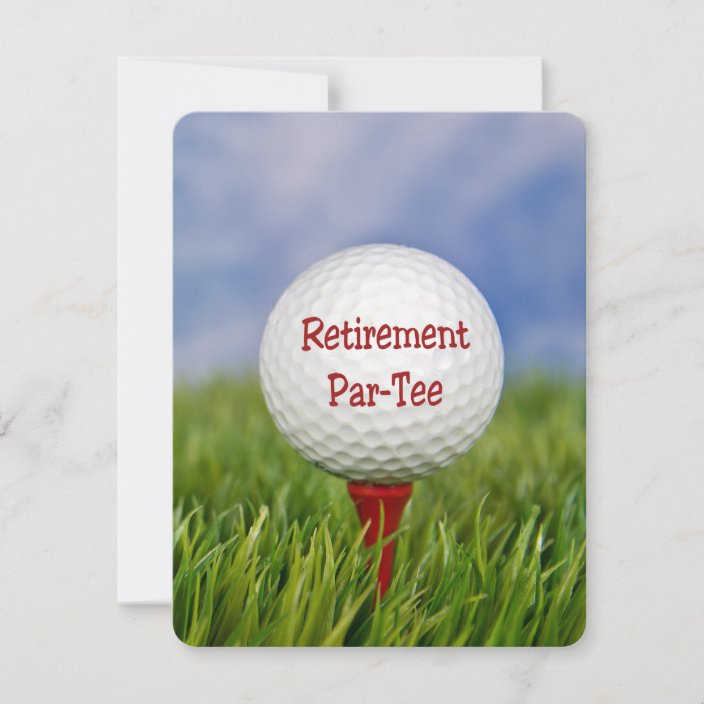 Retirement Party Golf theme Invitation | Zazzle