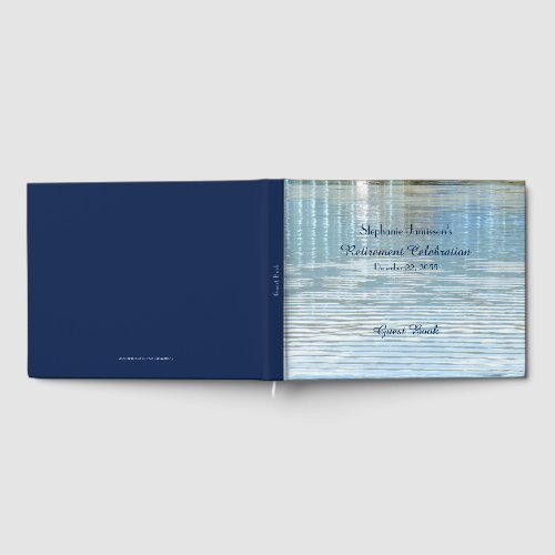 Retirement Party Guest Book Abstract Reflection