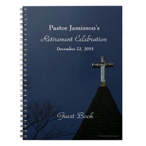 Retirement Party Guest Book, Cross