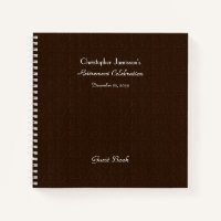 Retirement Party Guest Book, Faux Textured Burlap