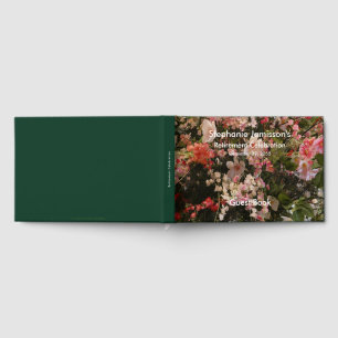 Retirement Party Guest Book, Flowers Floral Book