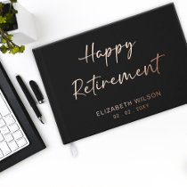 Retirement Party, Happy Retirement Leaving Party  Foil Guest Book