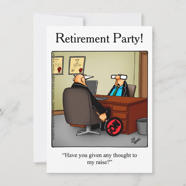Retirement Party Humorous Invitations (Front)