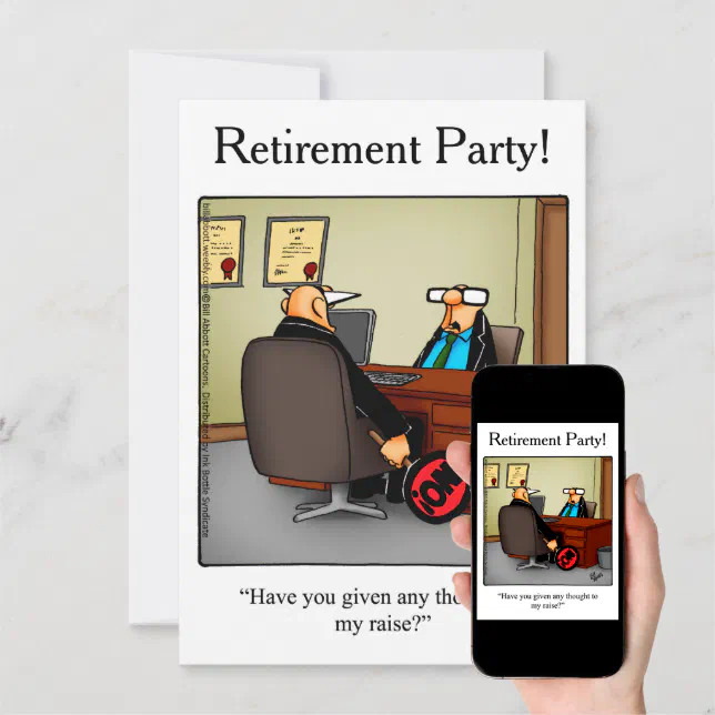 Retirement Party Humorous Invitations 