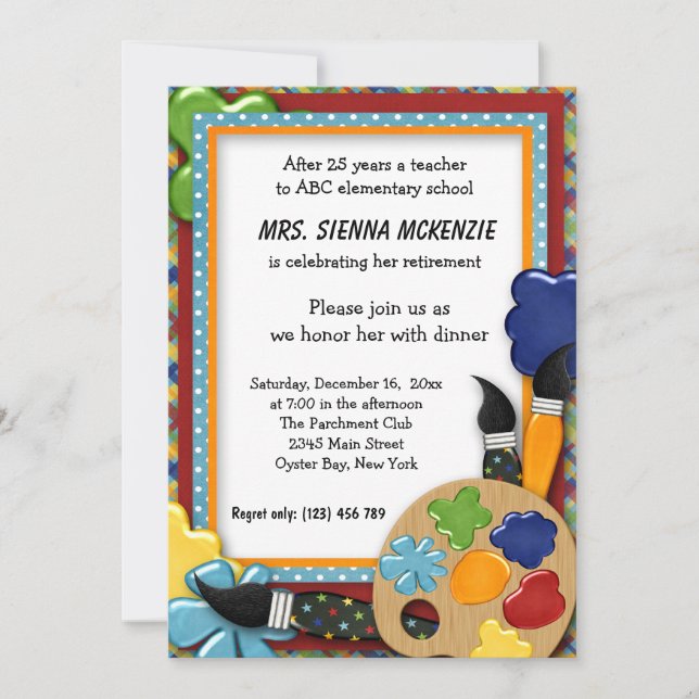 Retirement Party Invitation (Front)