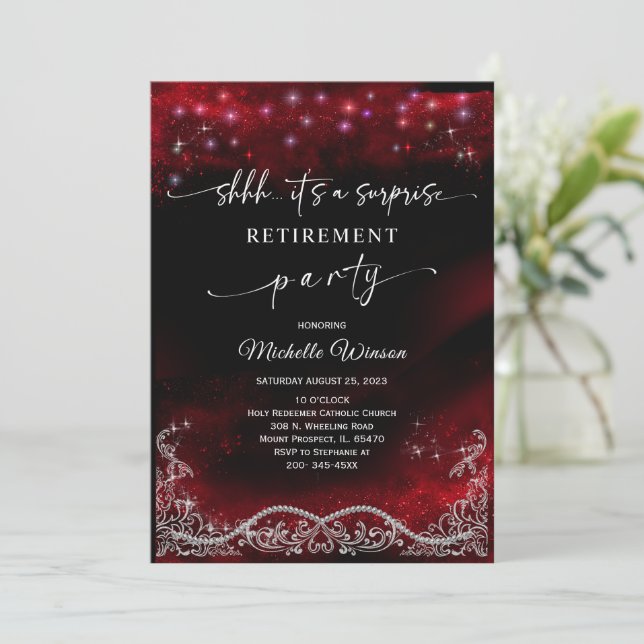 Retirement Party Invitation (Standing Front)