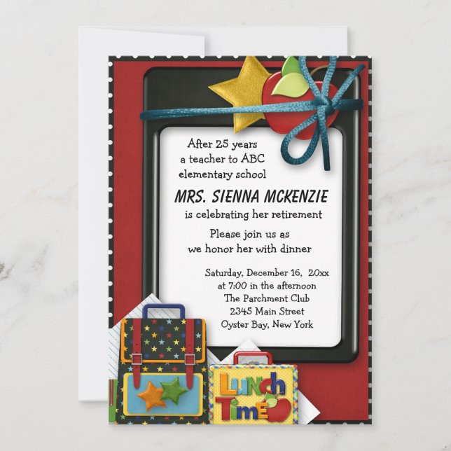 Retirement Party Invitation (Front)