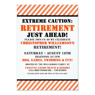 retirement announcement flyer