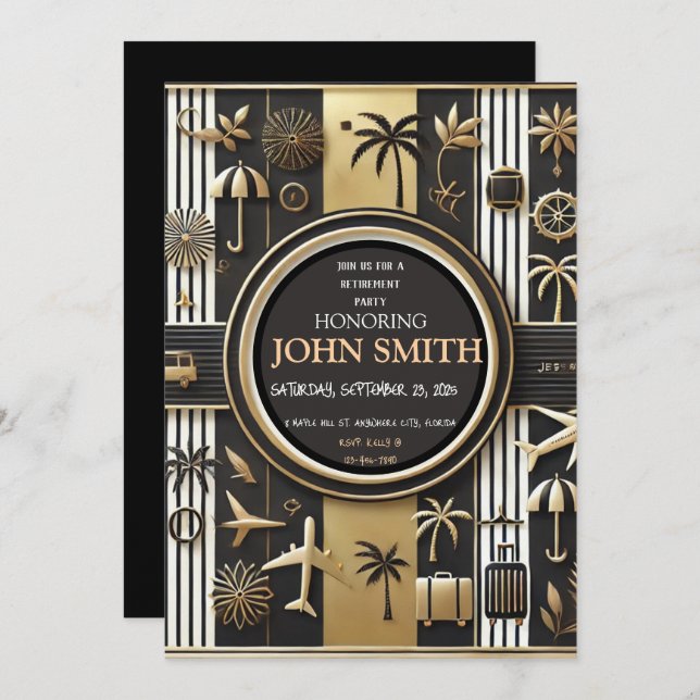 RETIREMENT PARTY INVITATION (Front/Back)