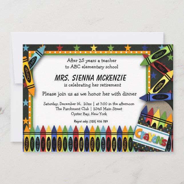 Retirement Party Invitation (Front)