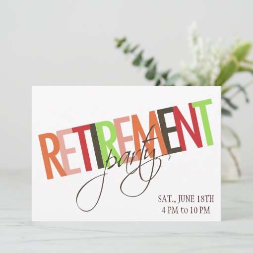 RETIREMENT party invitation | Zazzle