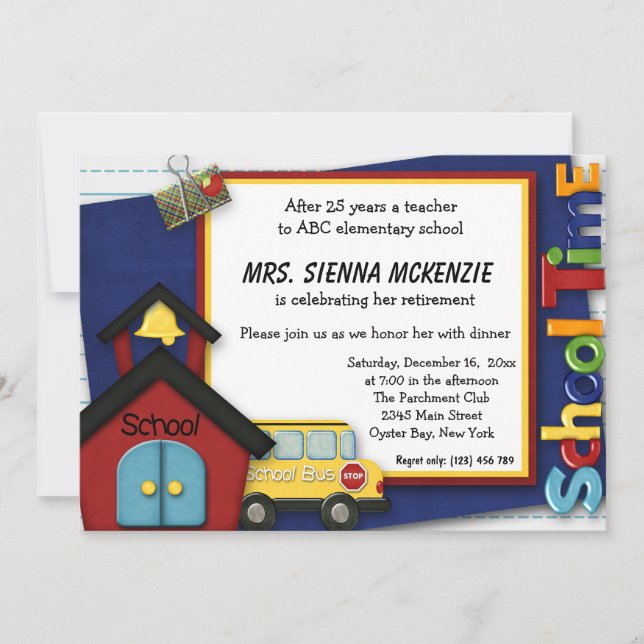 Retirement Party Invitation (Front)