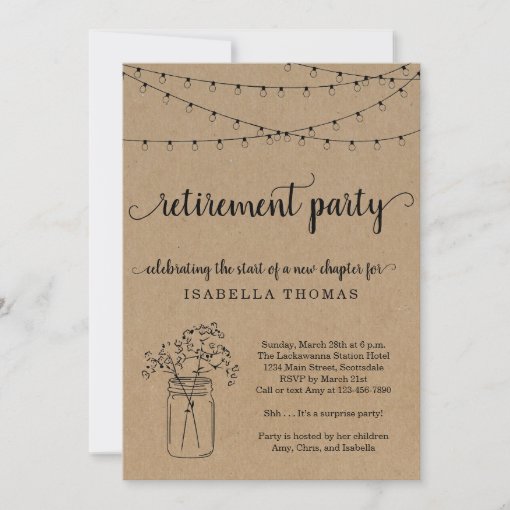 Retirement Party Invitation | Zazzle