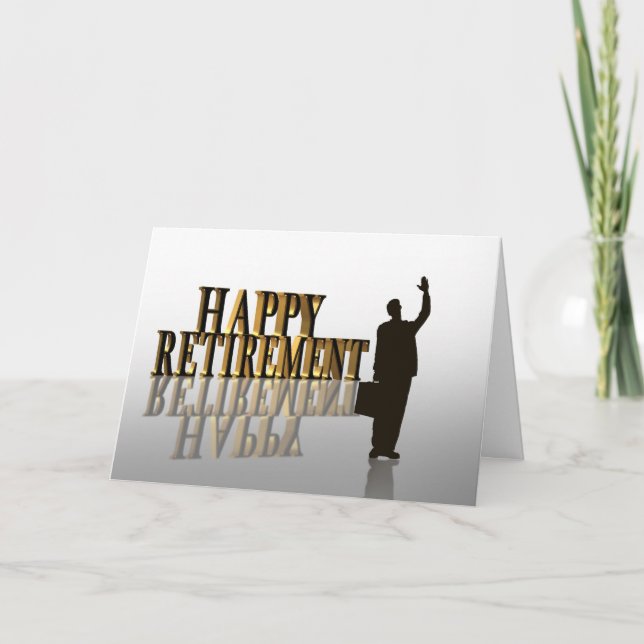 Retirement party invitation card (Front)