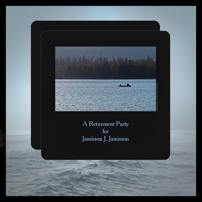 Retirement Party Invitation, Fisherman and Son Invitation (Creator Uploaded)