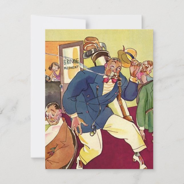 RETIREMENT PARTY INVITATION GOLFER EZ2 CUSTOMIZE (Front)