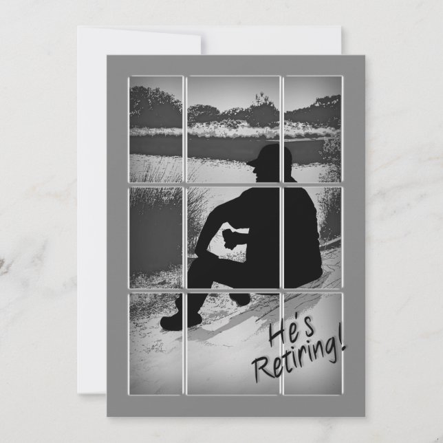 RETIREMENT PARTY INVITATION - HELLO PENSION - MALE (Front)