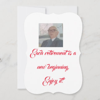  retirement party invitation personal photo