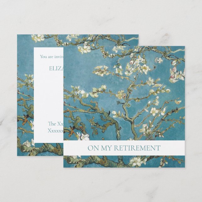  RETIREMENT PARTY INVITATION : Van Gogh (Front/Back)