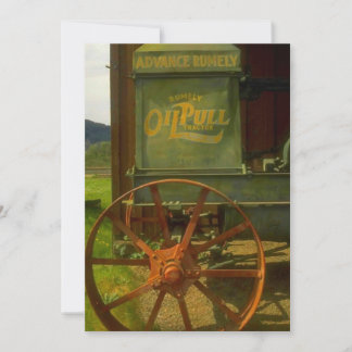 Retirement Party Invitation Vintage Green Tractor