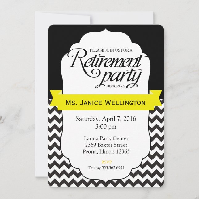 RETIREMENT Party Invitations (Front)