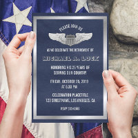 Retirement Party Invitations for Air Force Pilot
