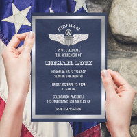 Retirement Party Invitations for Air Force Pilot