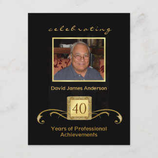 Retirement Party Invitations - Formal Photo Invite