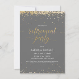 Retirement Party Invite, Elegant Celebration Invitation | Zazzle