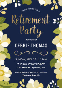 retirement party invitations zazzle