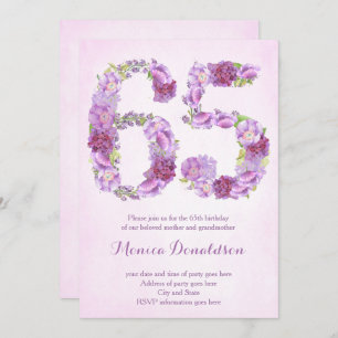 Retirement Party Invites, 65th Birthday invitation